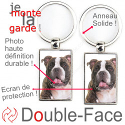 Porte-Clefs Métal, double face photo Bully bringé