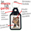 Porte-Clefs cuir vegan, photo Bully Marron et Tan