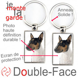 Porte-Clefs Métal, double face photo Bull Terrier