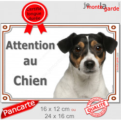 Jack Russell, plaque "Attention au Chien" 2 tailles LUX C