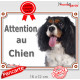 Cavalier King Charles tricolore, plaque portail "Attention au Chien" pancarte panneau 3 couleurs photo