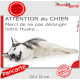 Plaque humour portail "Attention au Chien, Merci de ne pas déranger notre Husky Sibérien gris" pancarte photo drôle, panneau