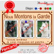 3 Photos personnalisables, plaque pluriel portail Beige Sable "Nous Montons la Garde, risques périls" look plaque de rue