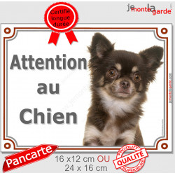 Chihuahua, plaque portail "Attention au Chien" 2 tailles LUX D