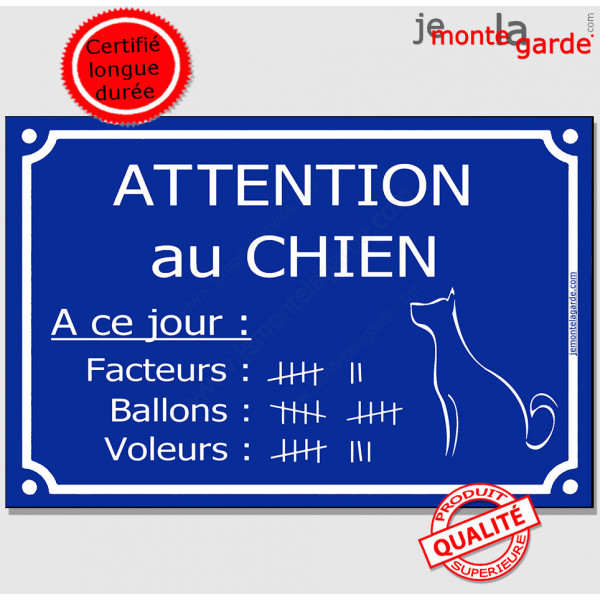 Bouvier Bernois, Panneau Portail Attention au Chien pancarte, affiche