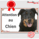 Berger de Beauce Tête, plaque portail "Attention au Chien" pancarte panneau Beauceron photo