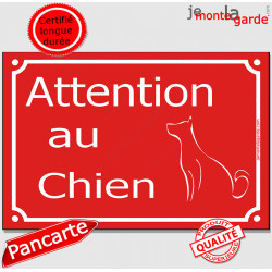 Bouvier Bernois, Panneau Portail Attention au Chien pancarte, affiche